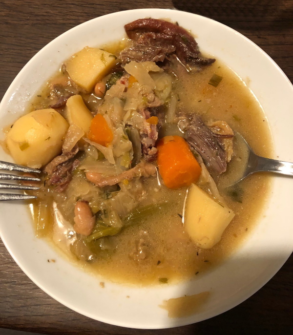 Garbure Béarnaise avec un Hourbanon 2008